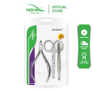 Combo 3 Sản Phẩm (Kéo cá nhân-Kềm da-Nhíp) KỀM NGHĨA CB.3K-015