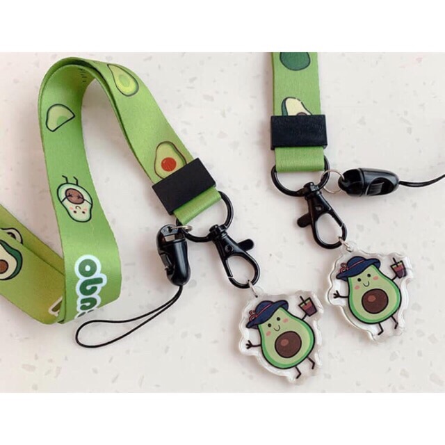 Dây đeo thẻ,đeo điện thoại hình bơ nhiều hình