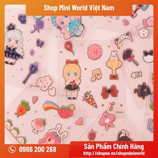 Bộ Sticker Mini World [71 Miếng Nhãn Dán]