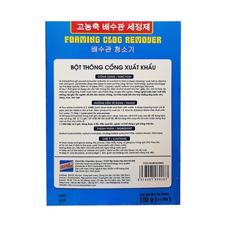 Bộ 10 gói bột thông cống Hando 100g