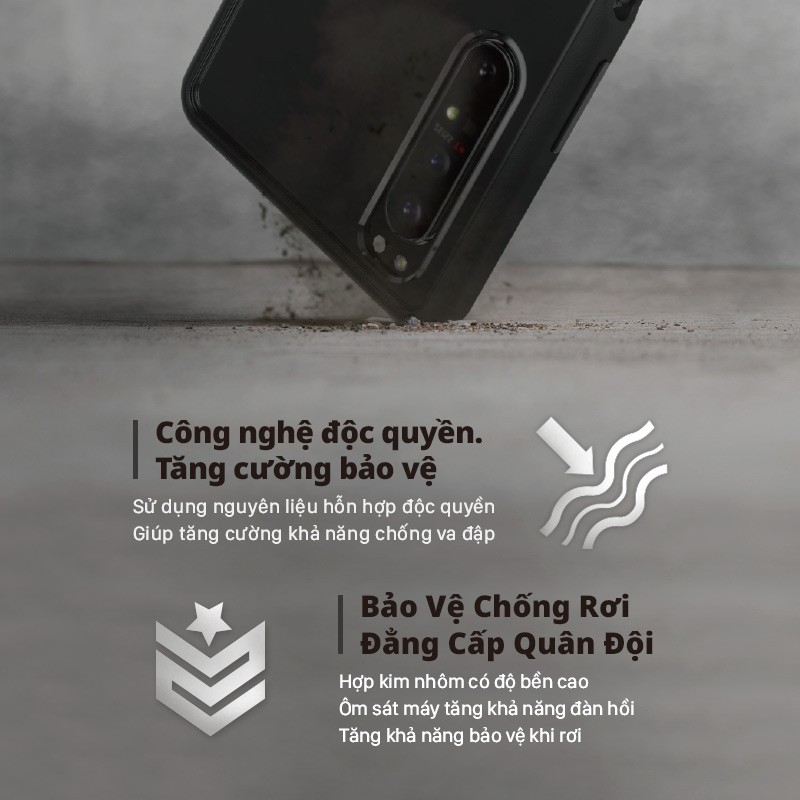 Ốp điện thoại Devilcase Lite of  SONY Xperia 1/ 5/ 1II/ 5II / Xperia 10II - Cao cấp chính hãng