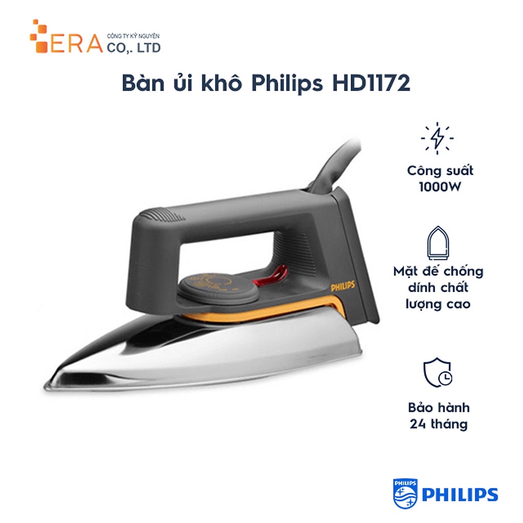 BÀN LÀ KHÔ PHILIPS HD1172 CHÍNH HÃNG