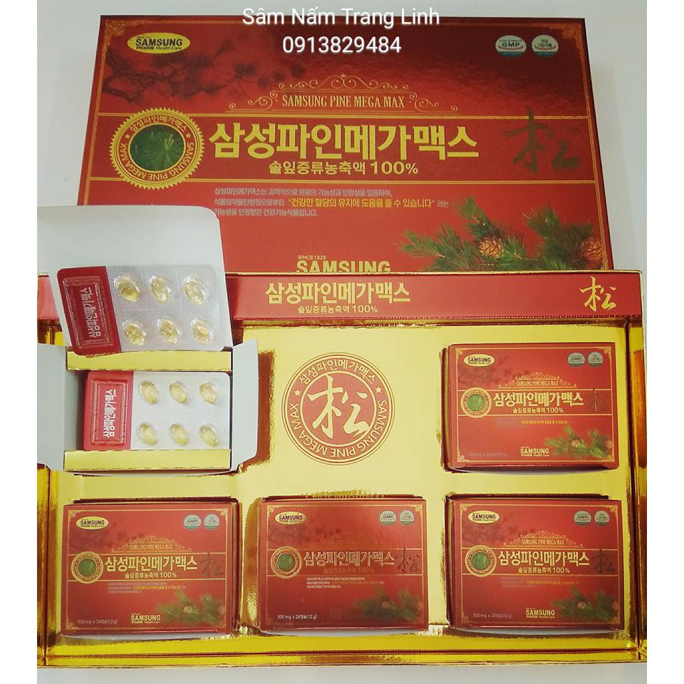 Tinh Dầu Thông Đỏ Samsung Hàn Quốc 120 viên | BigBuy360 - bigbuy360.vn