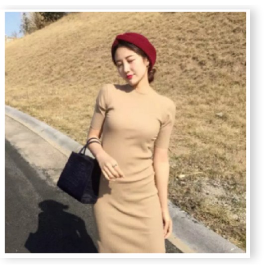 ĐẦM  XÒE TAY LỠ CỔ V THỜI TRANG ĐẲNG CẤP TINH TẾ