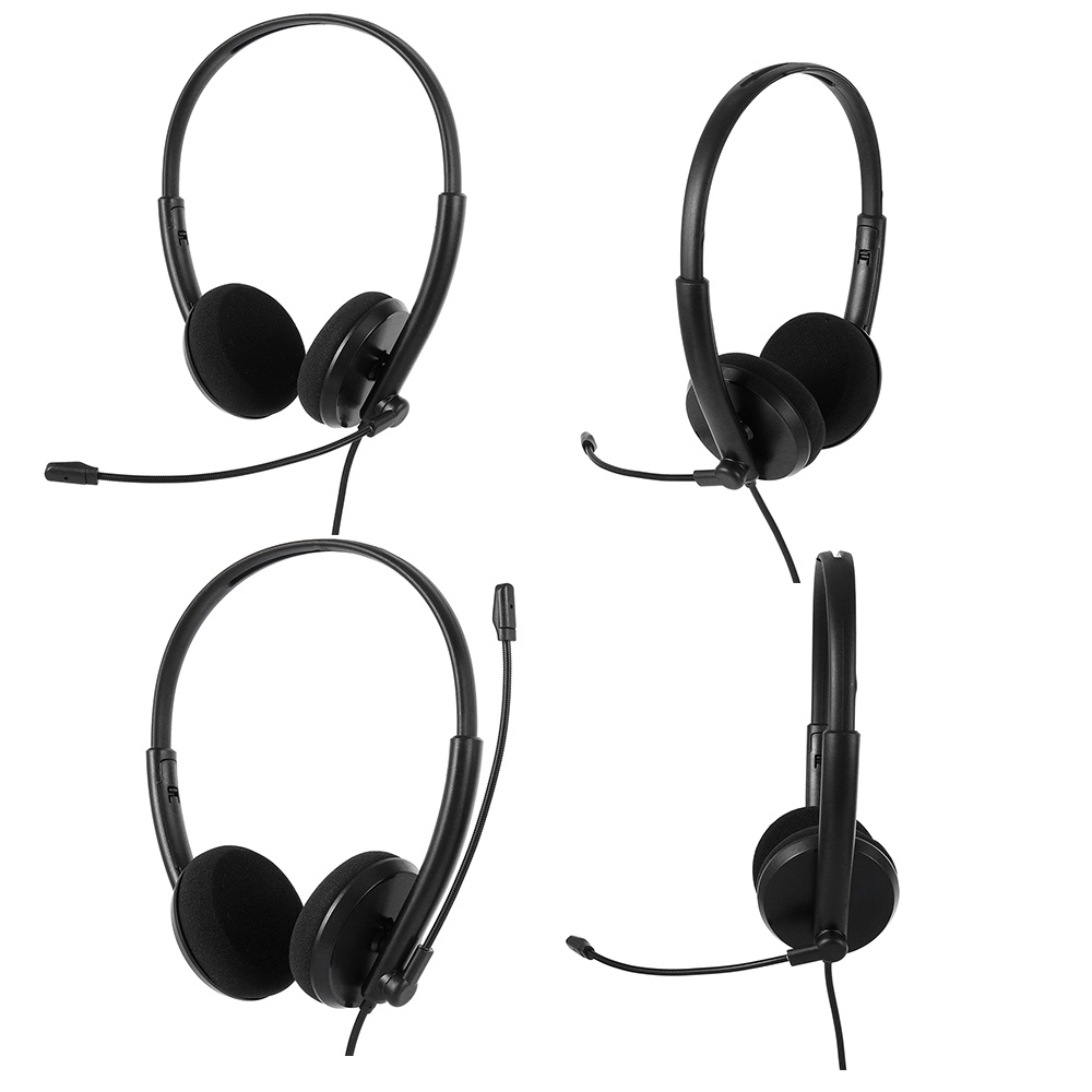 USB Headset Hands Free Call Center Noise Reduction Line Headset Phone Headset Laptop With Microphone USB Computer Headset [COD]FC