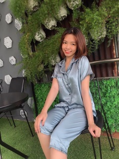 ( Freesize Lụa ) Đồ Bộ Pijama Lụa viền bèo - Tay Ngắn Quần Lửng