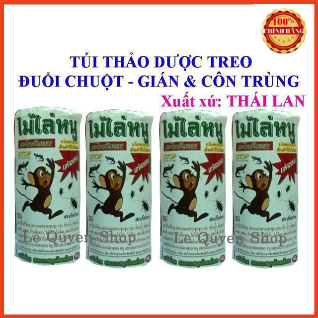 [Hàng chính hãng] Túi thảo dược treo đuổi Chuột, Gián, Thằn Lằn, Côn Trùng Thái Lan