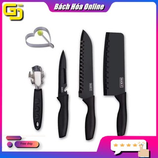 Bộ dao 5 món Buck Black đa năng Hàng Chuẩn Loại 1 Chất không han rỉ