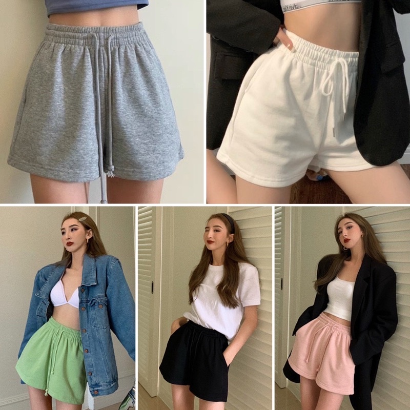 QUẦN SHORTS LƯNG THUN 4 MÀU