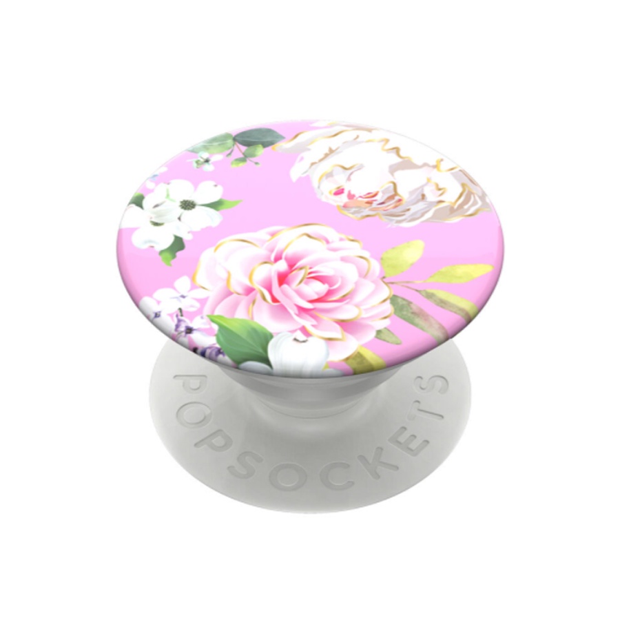 Giá đỡ điện thoại thông minh Popsockets Pink Floral OW - Hàng Chính Hãng