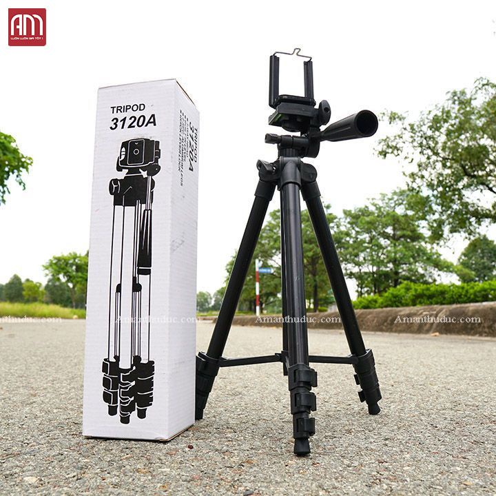 Giá đỡ máy ảnh/Điện thoại Tripod TF 3120 kèm Remote chống rung - siêu bền