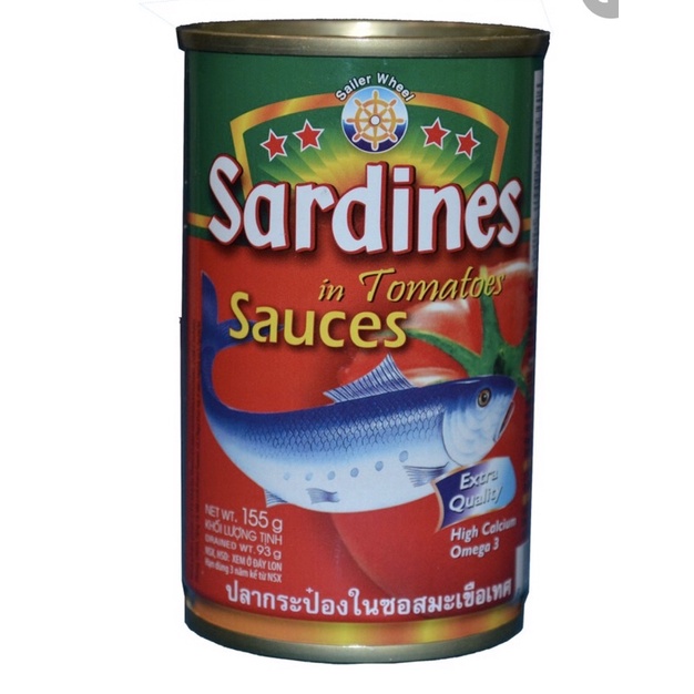 Cá mồi sardines 155g - cá hộp sốt cà chua thái lan