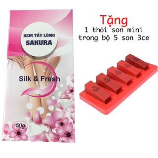 Tẩy lông Sakura - Tặng 1 thỏi son mini bất kì