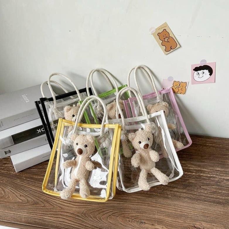 Túi trong đi biển hình con gấu hót hít ( nhiều màu) ( Hàng Sẵn)