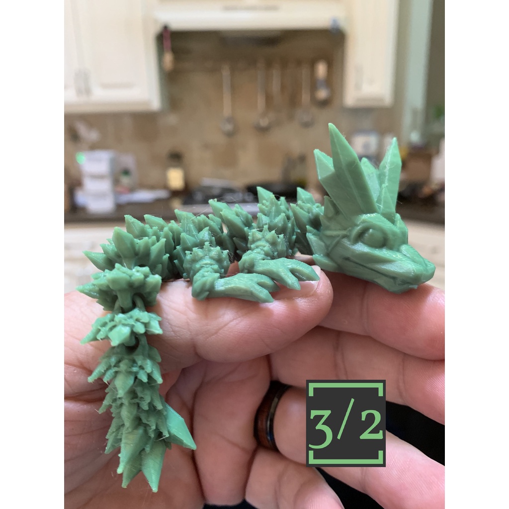 Rồng Tinh Thể - Baby - In 3D