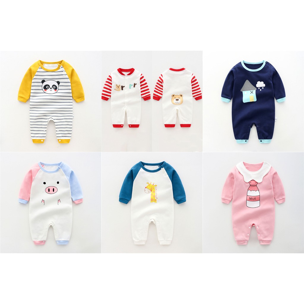 Body dài Quảng Châu cực yêu cotton cao cấp cho bé 5-15kg nhiều mẫu