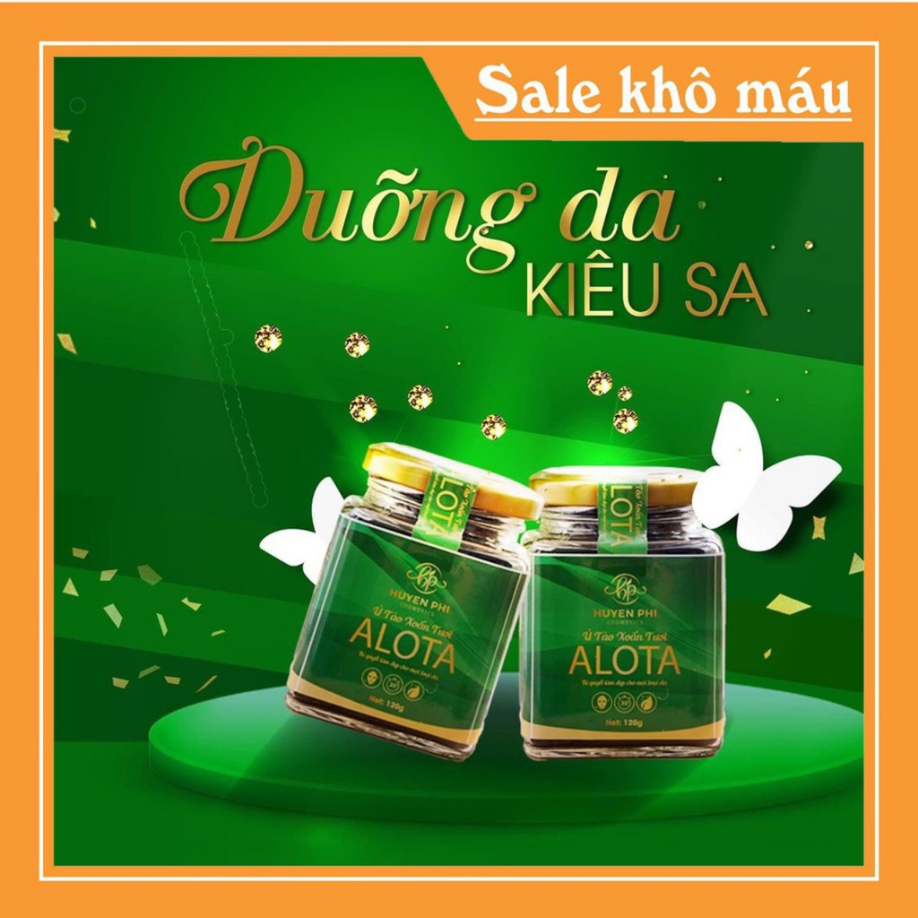 Ủ tảo xoắn alota huyền phi được làm từ tảo tươi giúp dưỡng da dưỡng ẩm cho da khỏe mạnh trắng sáng