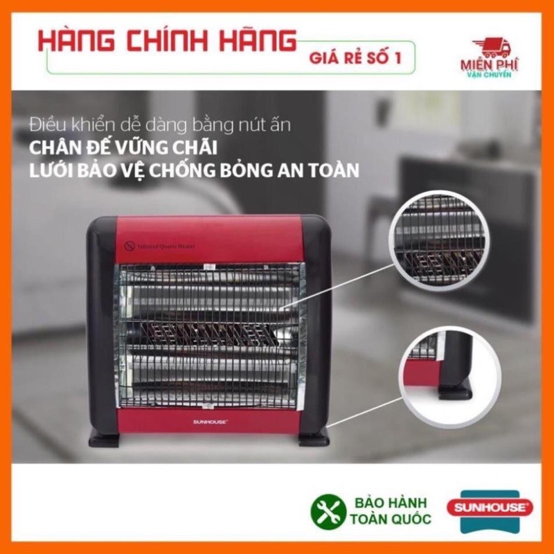 đèn sưởi sunhouse 2 bóng