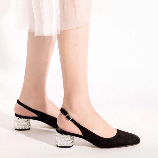 Sandal gót đá size 38