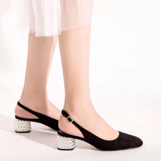 Sandal gót đá size 38