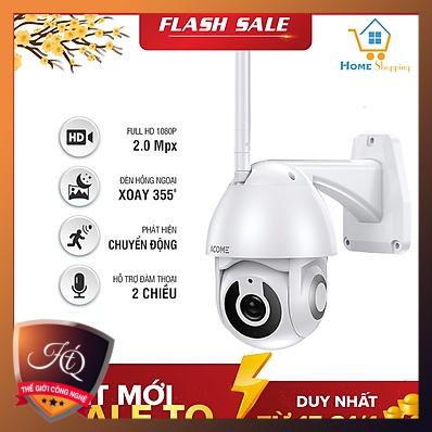 Camera ACOME MALAISA VIỆT ngoài trời 20 led quay quét 360 độ siêu nét, chịu nắng mưa, có màu ban đêm xoay được
