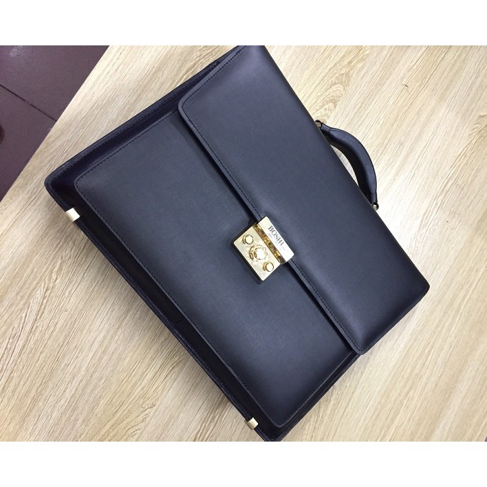 Cặp da thật khóa số Boshi | BigBuy360 - bigbuy360.vn