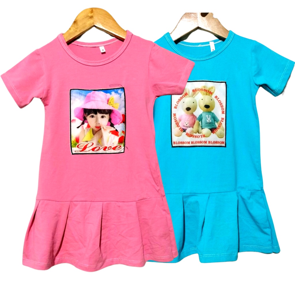 Váy xuông/ Đầm ngắn tay đuôi cá cực xinh cho bé gái 8-30kg