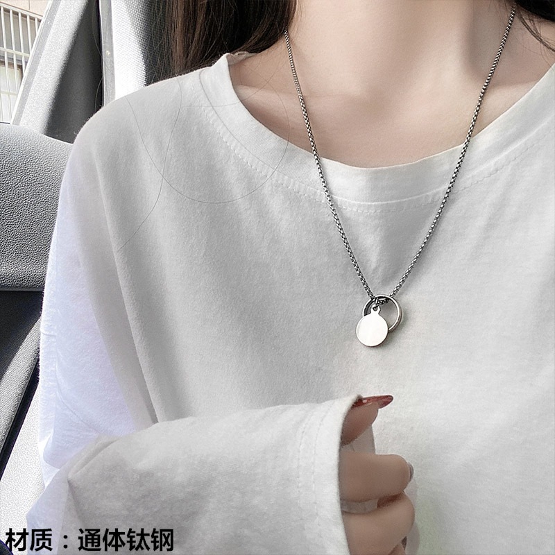 Vòng cổ thép titan phong cách hip hop nhiều kích cỡ