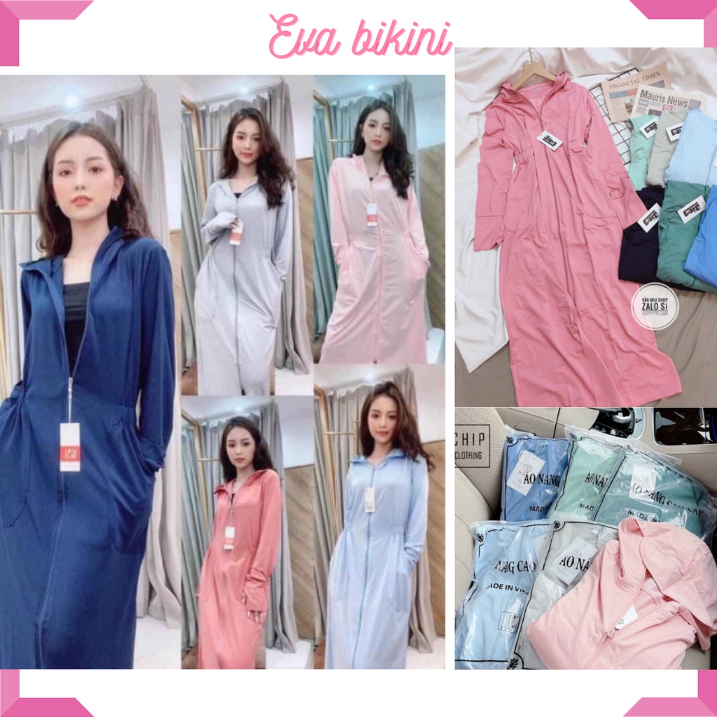 FREESHIP Áo Khoác Chống Nắng Dáng Dài Nữ chất làm mát kiểu dáng KOREA Uniqlo