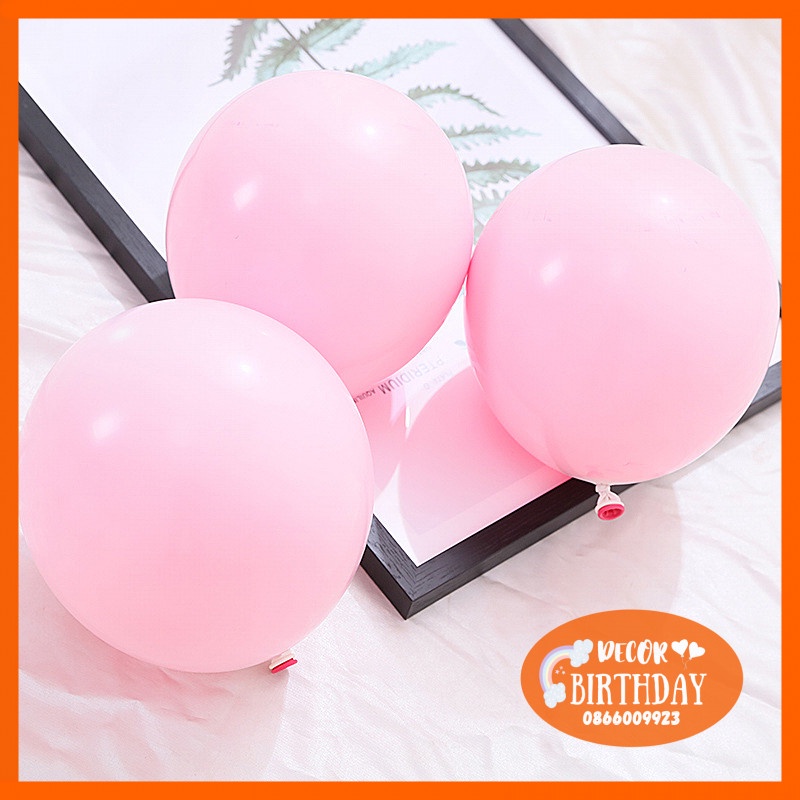Bóng Bay Trang Trí Sinh Nhật MÀU PASTEL Cực Xinh Cho Bé, Bóng Dày Dặn, Kết Dải Bóng Đơn Giản