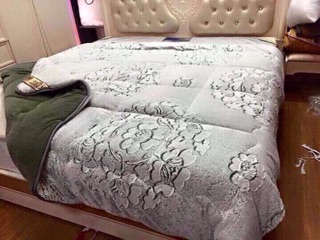 Chăn lông thỏ siêu ấm siêu dày