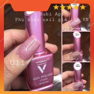 [Thanh Lý] sơn gel nhũ giả bột vinimay 6 màu