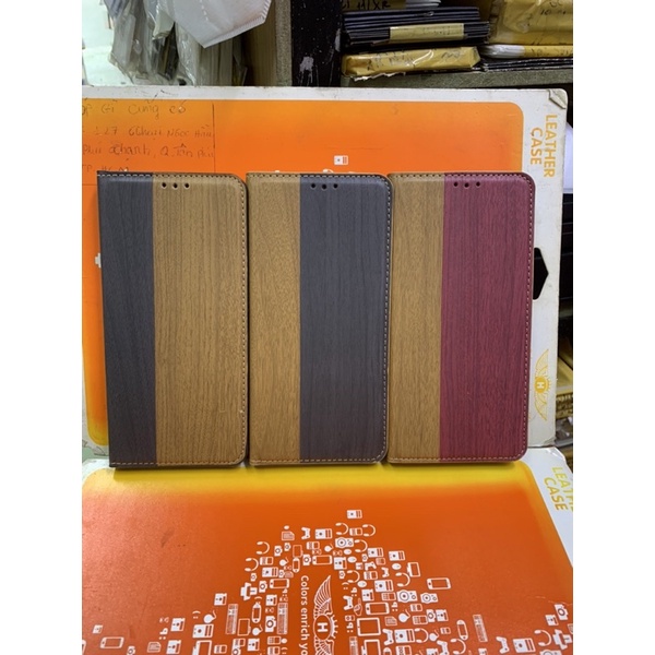 Bao da Samsung A73-5G kiểu Vân gỗ thời trang