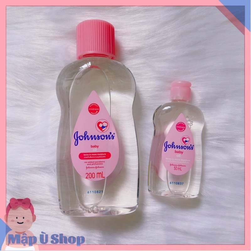 Dầu Massage dưỡng ẩm Johnson ‘s Baby Oil cho bé 50ml - 125ml - 200ml