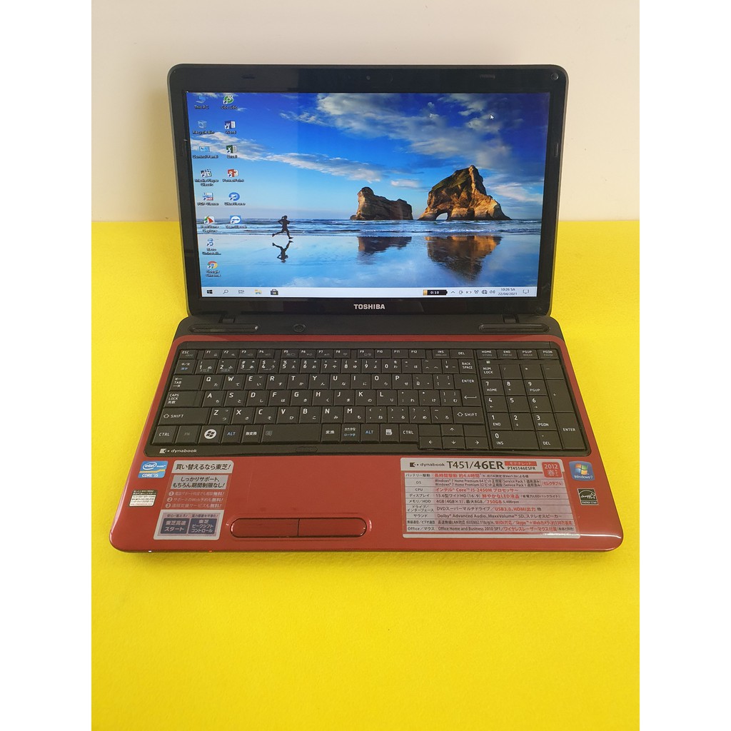 Laptop toshiba dynabook T451 | core i5 chíp M | Ram 4 GB | SSD 128 GB | BigBuy360 - bigbuy360.vn