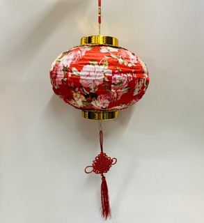 Lồng đèn đỏ có đèn trang trí tết