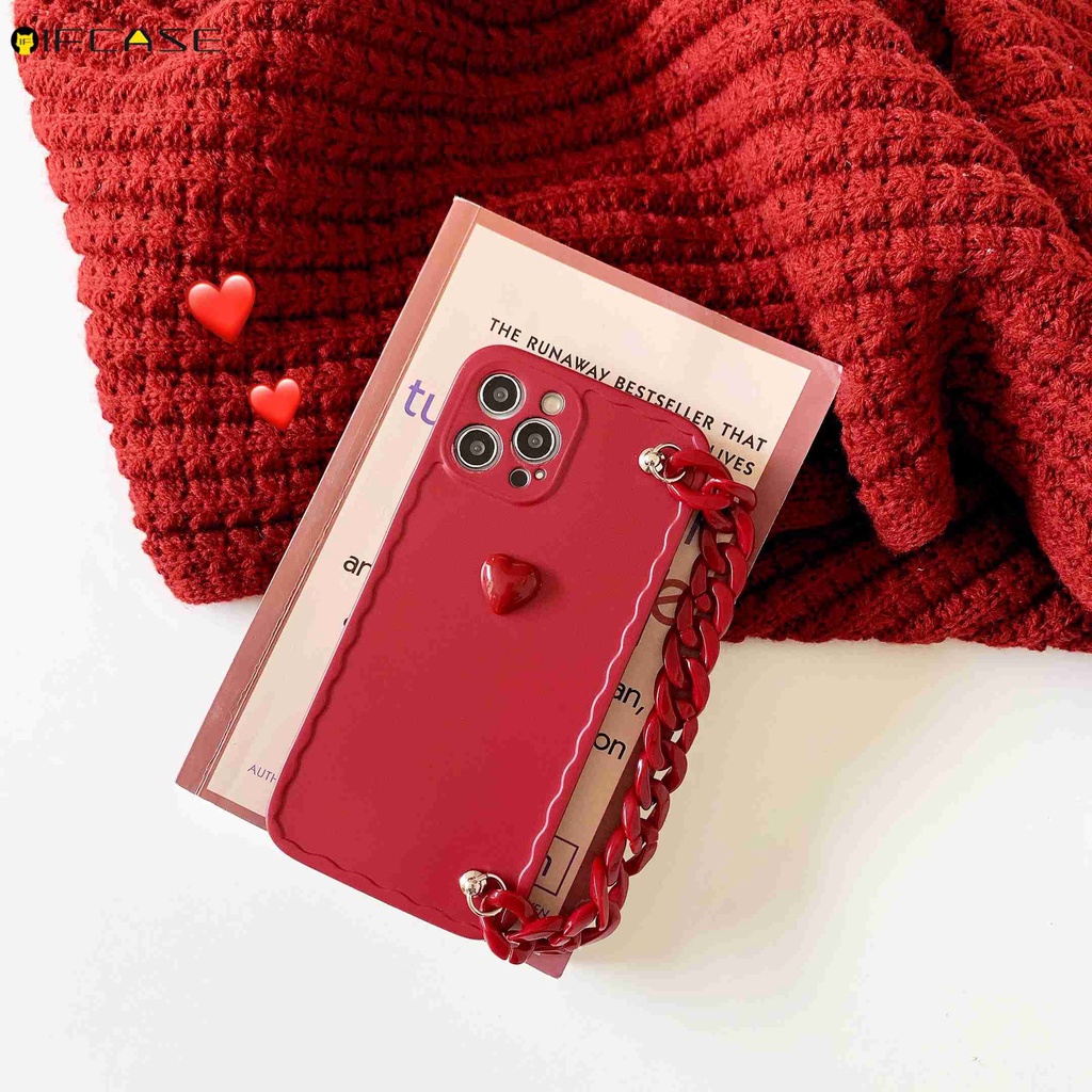 Ốp Điện Thoại Họa Tiết Trái Tim Dễ Thương Cho Iphone 13 12 Mini 12 11 Pro Max Xs Max Xr X 7 8 Plus