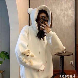 Áo hodei mũ  gấu tay - HS