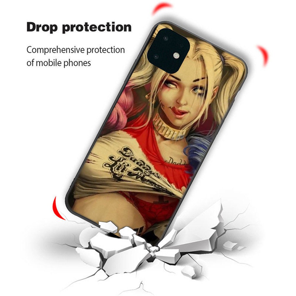 Ốp điện thoại in hình Harley Quinn Joker thích hợp cho iPhone 11 Pro Max XS MAX XR X 8 7 6s 6 Plus
