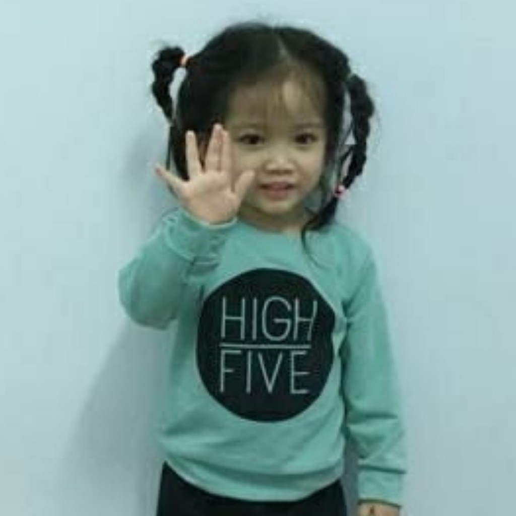 Bộ dài tay thu đông in highfive cho bé trai bé gái, hàng đẹp