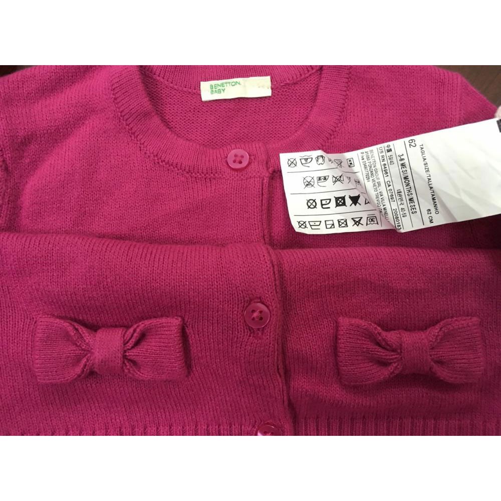 Áo khoác len cardigan Benetton xuất dư