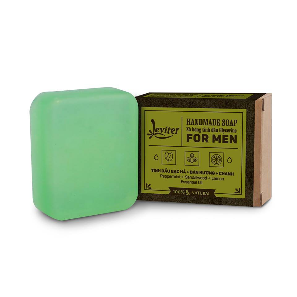 Xà phòng Glycerin - Handmade Soap For men - Leviter Natural