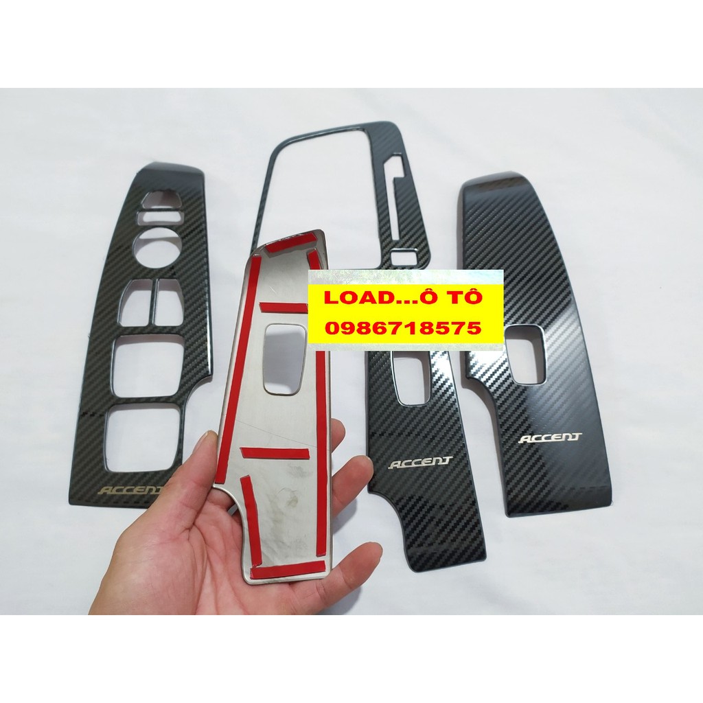 Ốp Nội Thất Xe Huyndai Accent 2022-2018 Mẫu Vân Carbon Cao Cấp Nhất Thị Trường