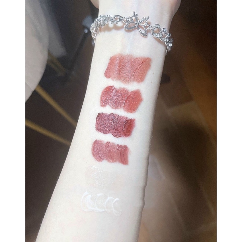 Set Son CACE Pink Party,,Gồm 6 Son:4 Son Kem Lì,1 Son Bóng,1 Son Dưỡng,Tặng Kèm 1 Dây Chuyền Latin Đính Đá