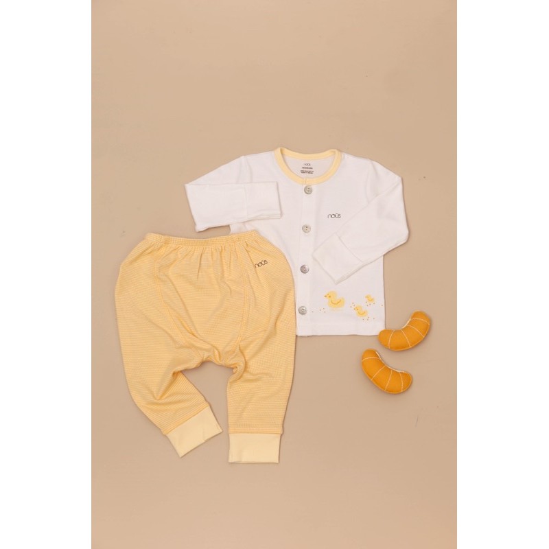 Bộ Quần Áo Sơ Sinh Nous Cài Thẳng Newborn (Size Sơ Sinh NB)