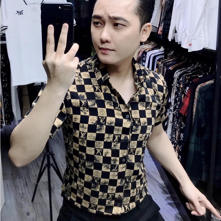 Sơ mi lụa trơn mịn không nhăn không phai không xù