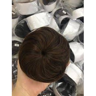 Tóc Giả Nữ Búi Tròn Sang Chảnh Chất Liệu Mềm Mượt Tự Nhiên