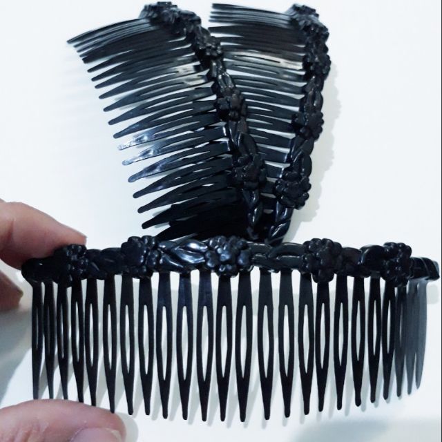 Lược cài nhựa mềm hình hoa là (Ảnh thật)