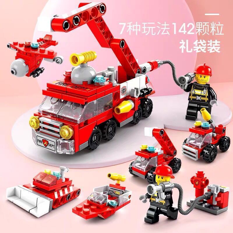 Mới đồ chơi trẻ em Lắp Ráp Lego Hình Xe Cảnh Sát / Xe Cảnh Sát / Xe Cảnh Sát / Xe Cảnh Sát / Phantom Ninja 3 / 5