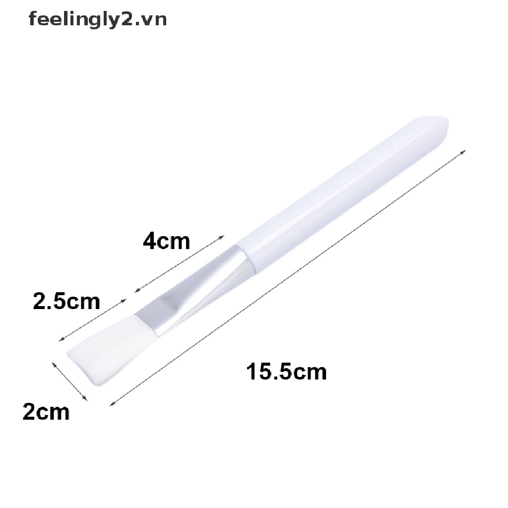 Bộ 4 món màu trắng (bát + que + cọ + thìa silicone), bộ bát mặt nạ silicone màu trắng
